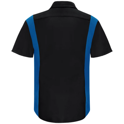 Men's Short Sleeve Performance Plus Shop Shirt With Oilblok Technology SY42CF
