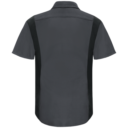 Men's Short Sleeve Performance Plus Shop Shirt With Oilblok Technology SY42CF