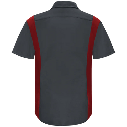 Men's Short Sleeve Performance Plus Shop Shirt With Oilblok Technology SY42CF