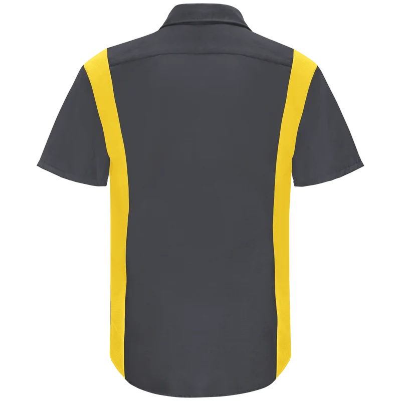 Men's Short Sleeve Performance Plus Shop Shirt With Oilblok Technology SY42CF