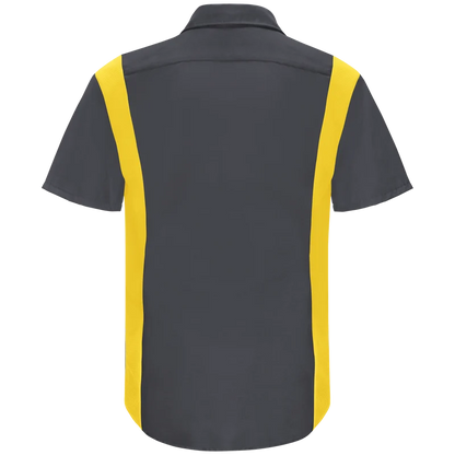 Men's Short Sleeve Performance Plus Shop Shirt With Oilblok Technology SY42CF