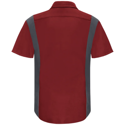 Men's Short Sleeve Performance Plus Shop Shirt With Oilblok Technology SY42CF