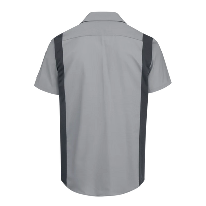 Men's Short Sleeve Performance Plus Shop Shirt With Oilblok Technology SY42CF