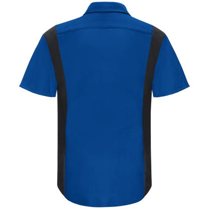 Men's Short Sleeve Performance Plus Shop Shirt With Oilblok Technology SY42CF