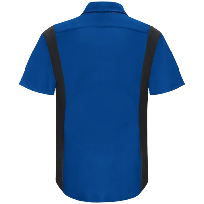 Men's Short Sleeve Performance Plus Shop Shirt With Oilblok Technology SY42CF