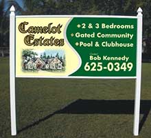 24" x 6" PVC Real Estate Rider .5" Thick