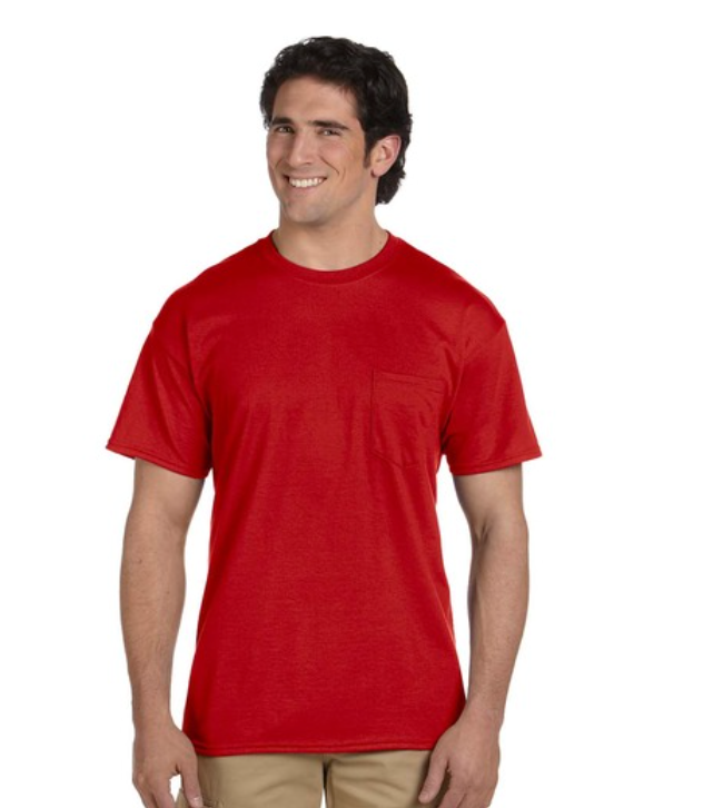 Gildan G830 DryBlend ® 50 Cotton/50 Poly Pocket T-Shirt