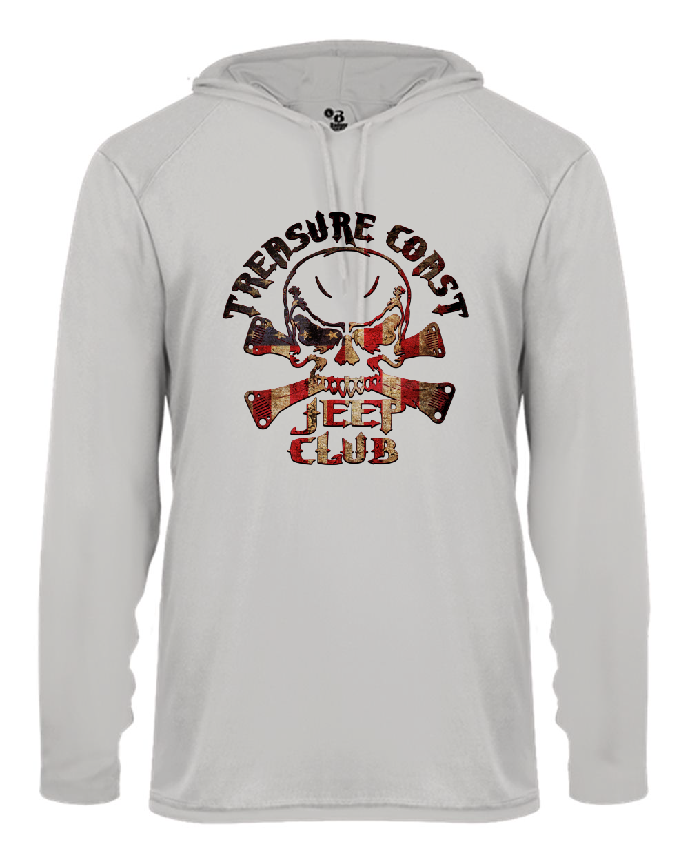 TCJC Logo Badger 4105 - Long-Sleeve Performance Hooded Tee (Copy)