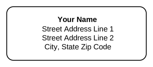 2.67" x 0.83" Address Labels