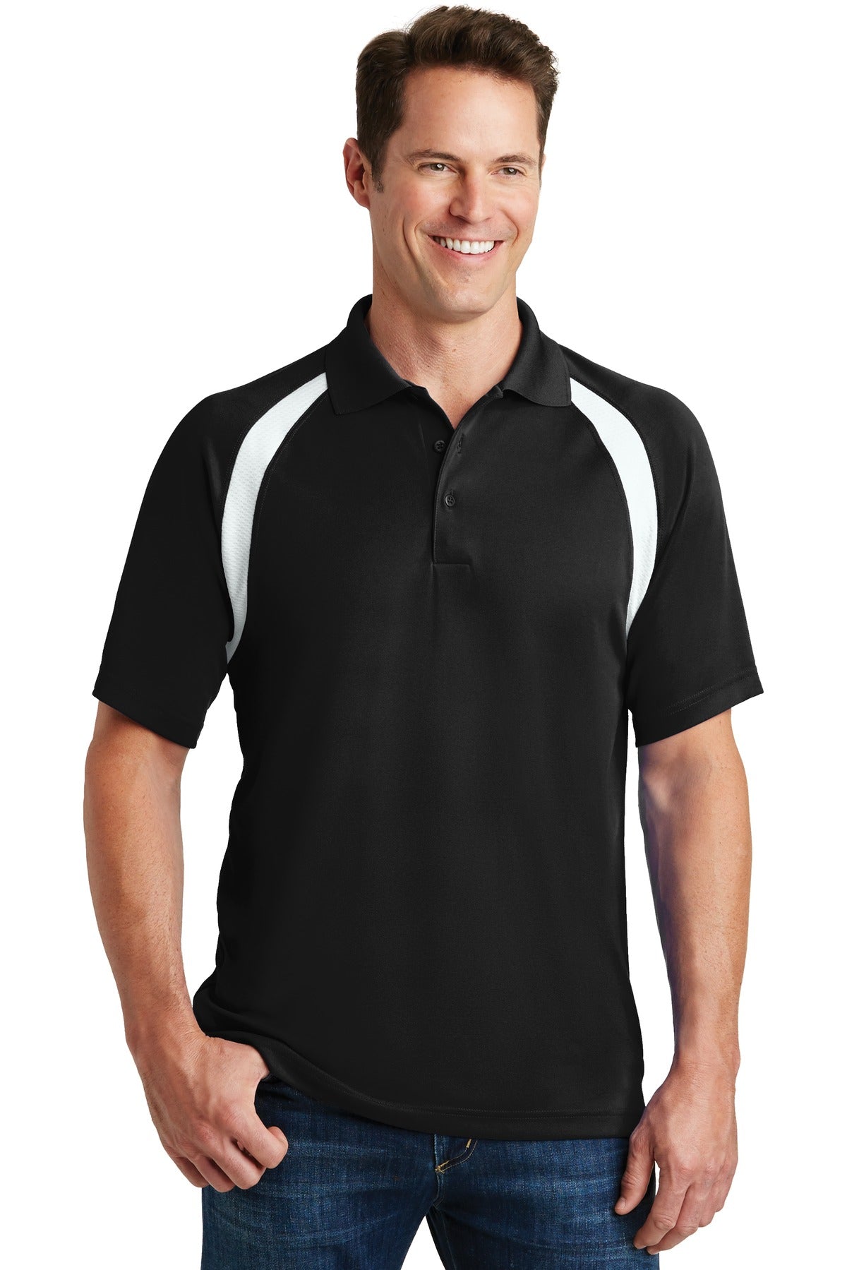 Sport-Tek T476 Dry Zone ® Colorblock Raglan Polo