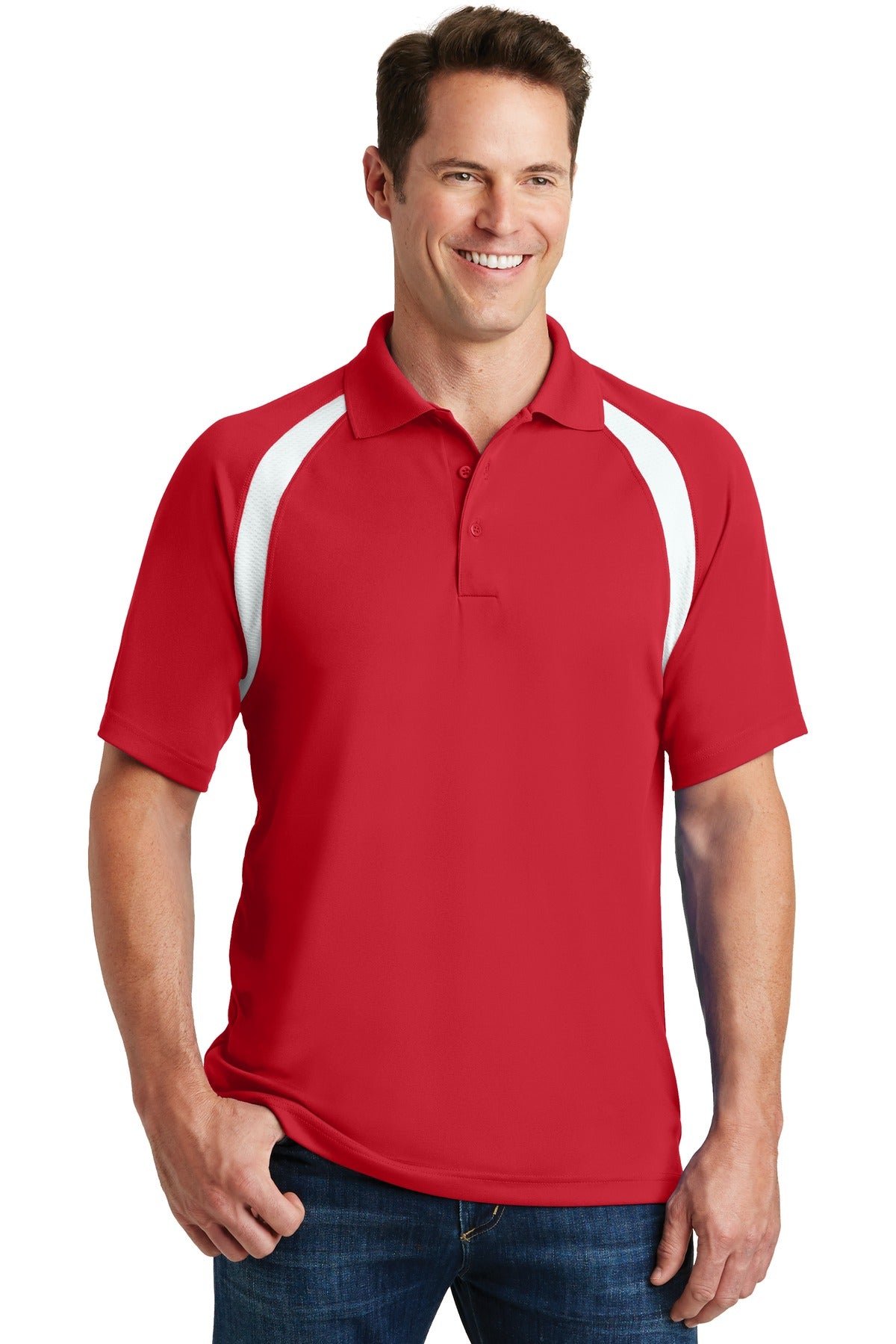 Sport-Tek T476 Dry Zone ® Colorblock Raglan Polo