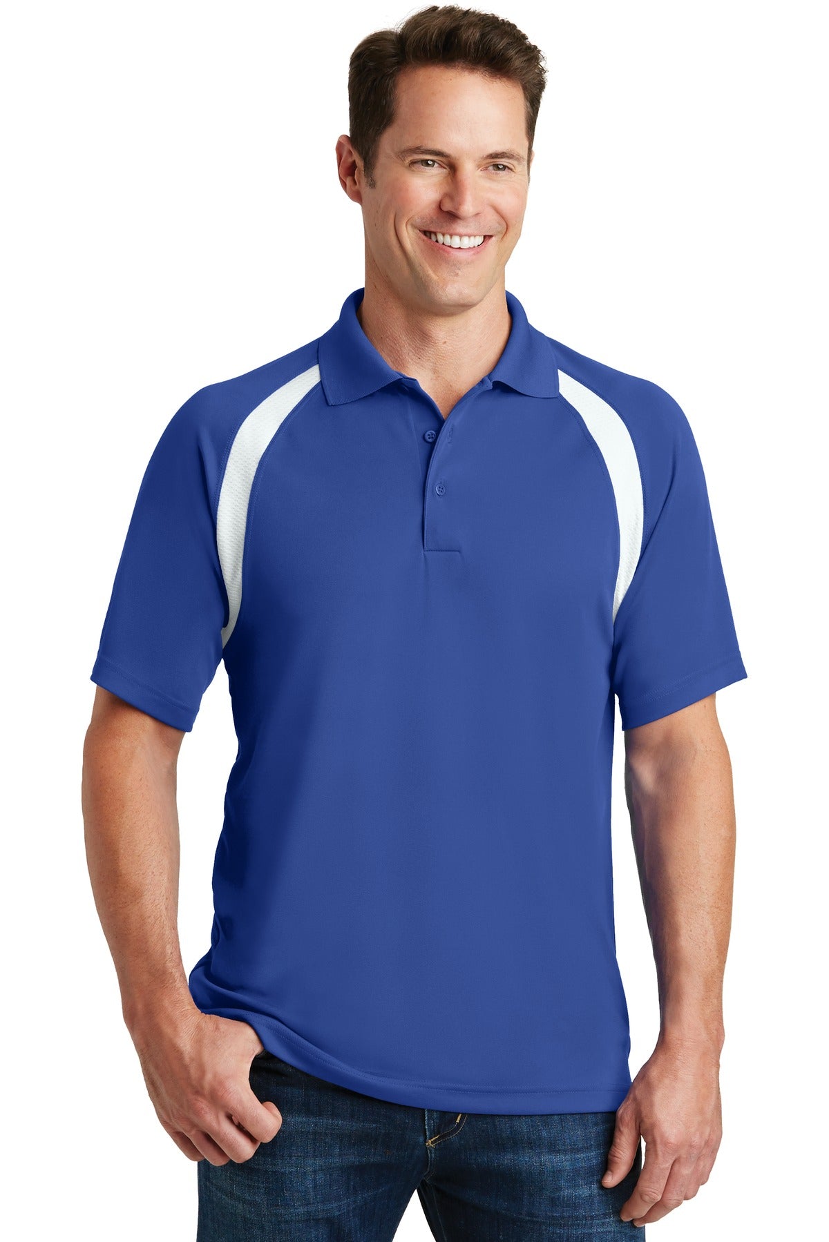 Sport-Tek T476 Dry Zone ® Colorblock Raglan Polo