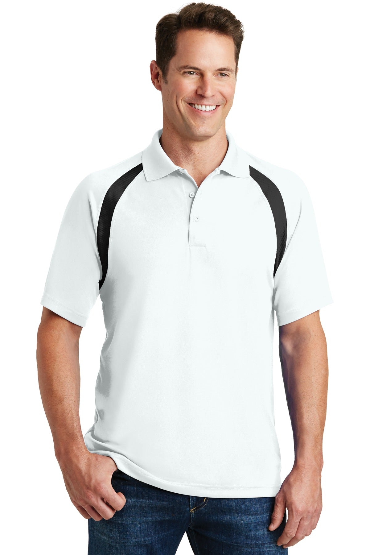 Sport-Tek T476 Dry Zone ® Colorblock Raglan Polo