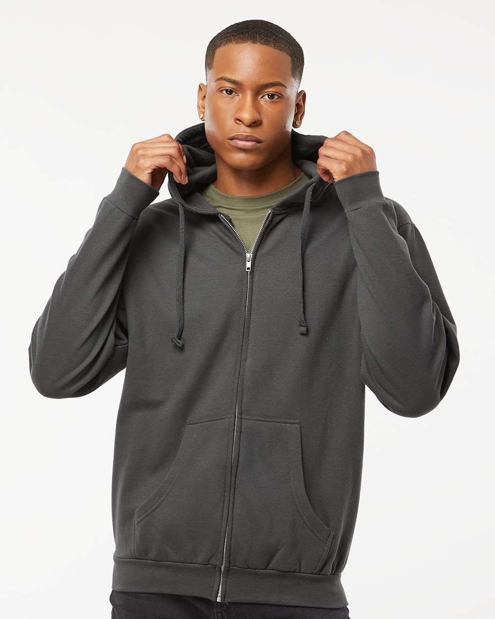 Unisex Full-Zip Hooded Sweatshirt - 331