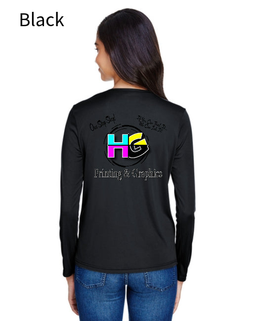 A4 NW3002 Ladie's Long Sleeve Cooling Performance Crew Shirt