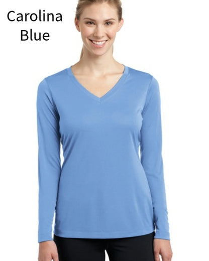 Sport-Tek LST353LS Ladies Long Sleeve PosiCharge ® Competitor™ V-Neck Tee (More Colors)