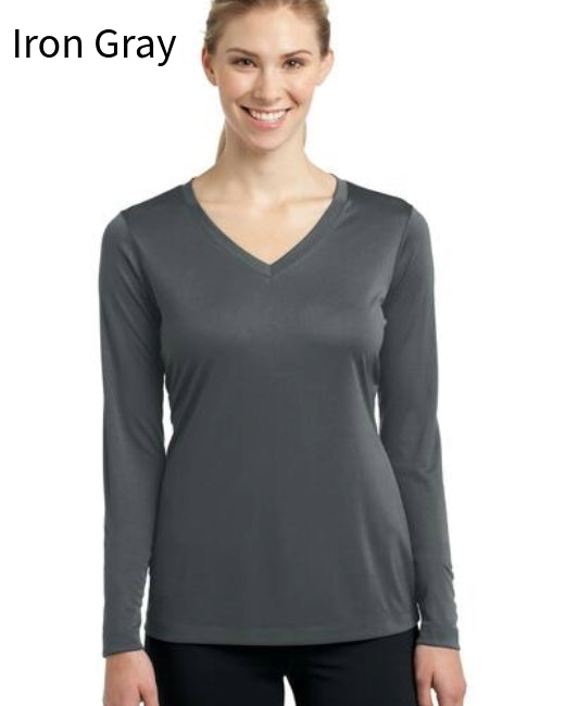 Sport-Tek LST353LS Ladies Long Sleeve PosiCharge ® Competitor™ V-Neck Tee (More Colors)