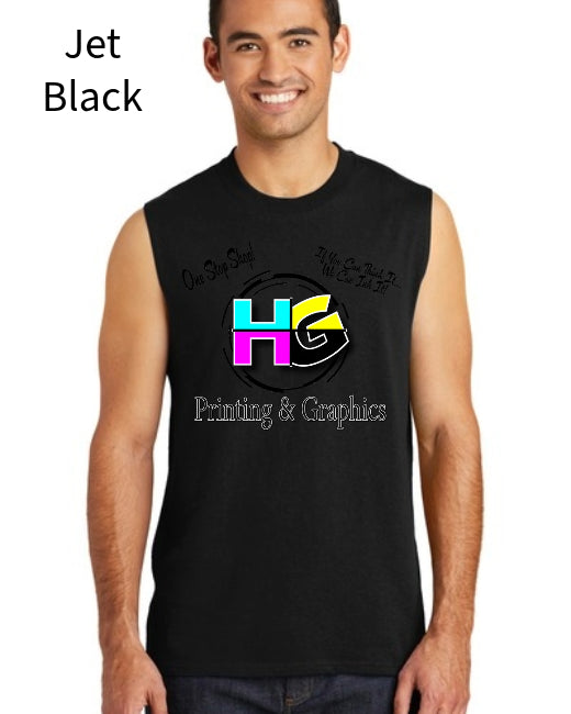 Port &amp; Co Core Cotton Sleeveless Tee. PC54SL