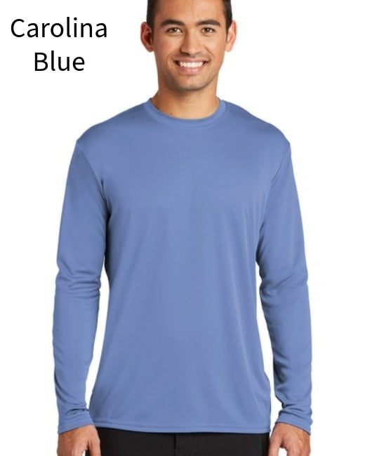 Port &amp; Co Long Sleeve Performance Tee. PC380LS