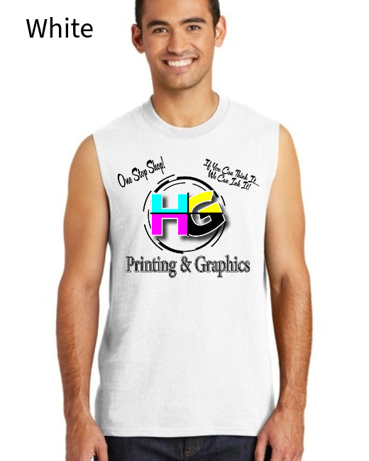 Port &amp; Co Core Cotton Sleeveless Tee. PC54SL