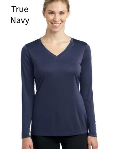 Sport-Tek LST353LS Ladies Long Sleeve PosiCharge ® Competitor™ V-Neck Tee (More Colors)