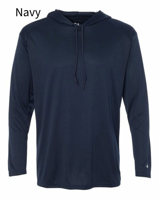 Badger 4105 - Adult B-Core Long-Sleeve Performance Hooded Tee