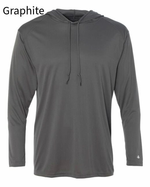 Badger 4105 - Adult B-Core Long-Sleeve Performance Hooded Tee