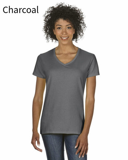 Gildan G500VL Ladies Heavy Cotton ™ 100% Cotton V-Neck T-Shirt