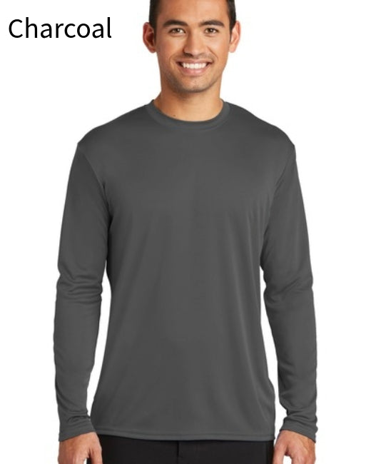 Port &amp; Co Long Sleeve Performance Tee. PC380LS