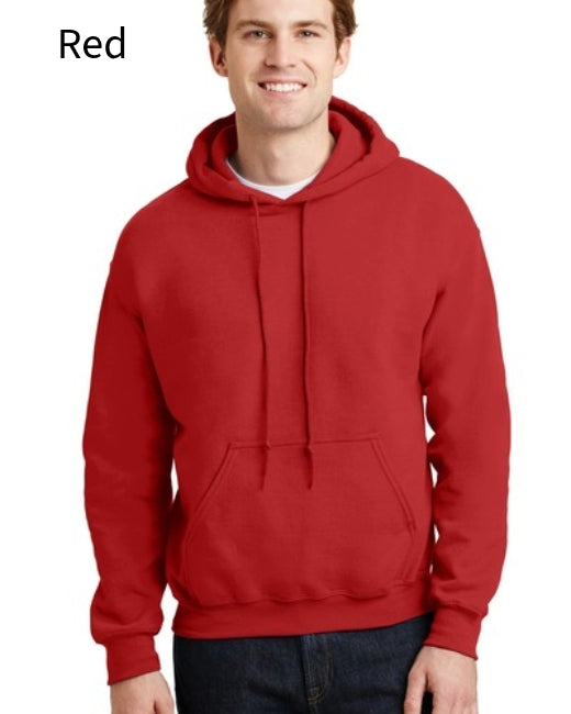 A) Gildan G185 Adult Heavy Blend™ 8 oz., 50/50 Hooded Sweatshirt