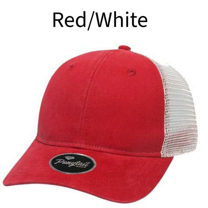 Ponytail Mesh-Back Cap Outdoor Cap PNY100M