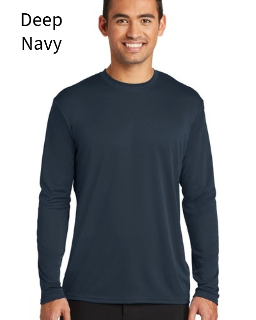 Port &amp; Co Long Sleeve Performance Tee. PC380LS