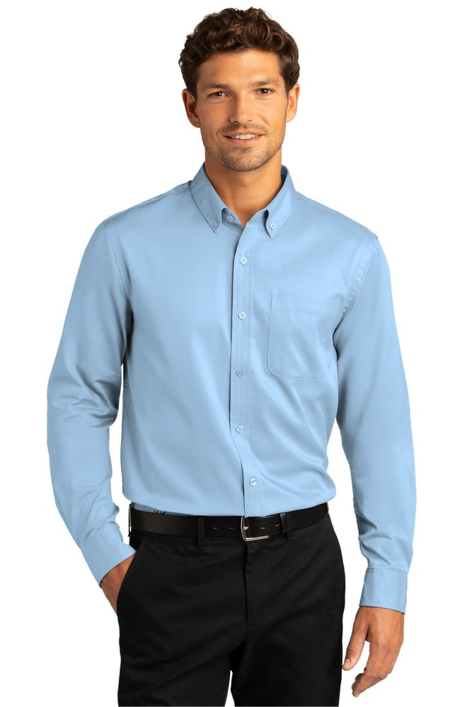 Port Authority W808 Long Sleeve SuperPro ™ React ™ Twill Shirt