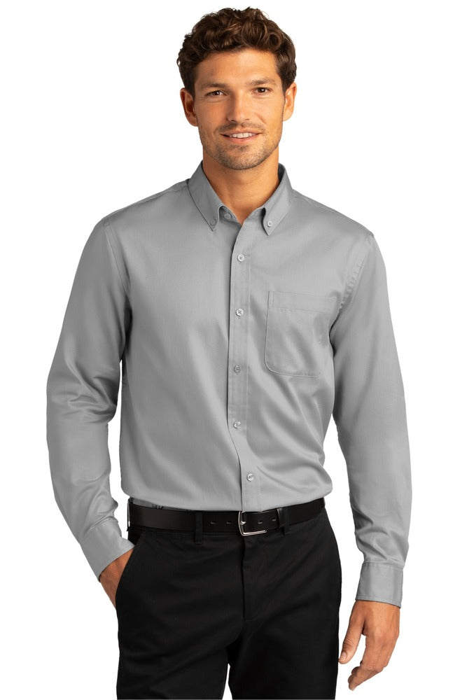 Port Authority W808 Long Sleeve SuperPro ™ React ™ Twill Shirt