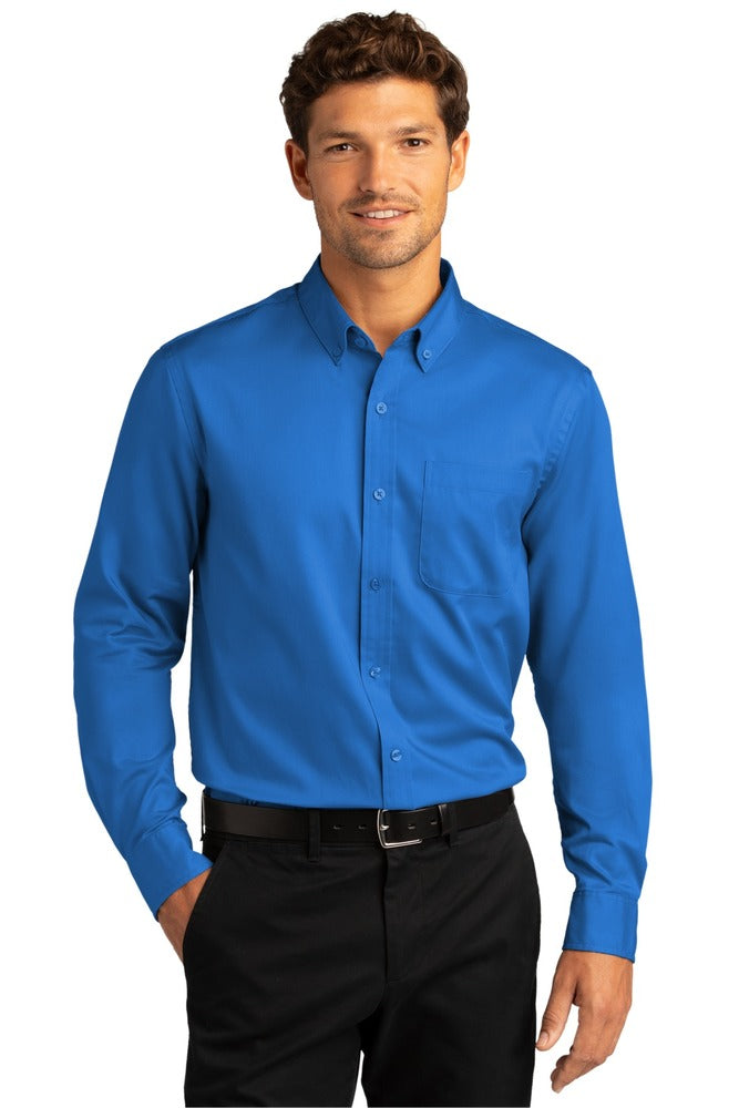 Port Authority W808 Long Sleeve SuperPro ™ React ™ Twill Shirt