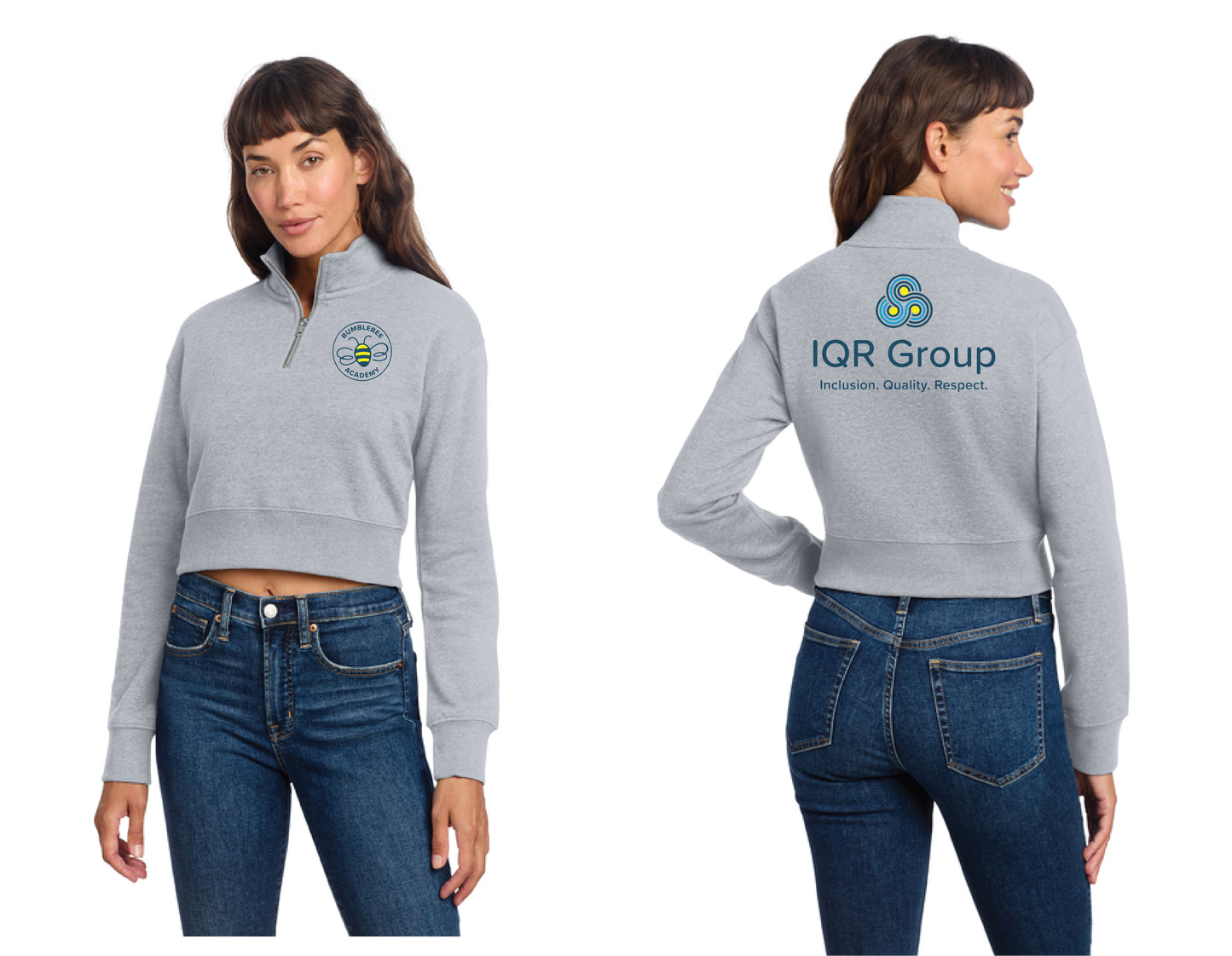 Bumblebee Academy Women's Zip Crop (IQR)