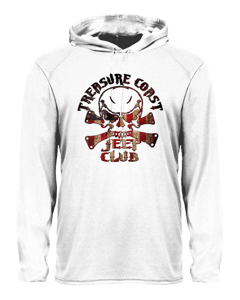 TCJC Logo Badger 4105 - Long-Sleeve Performance Hooded Tee (Copy)