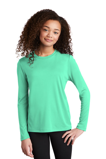 Sport-Tek YST420LS Youth Posi-UV ™ Pro Long Sleeve Tee