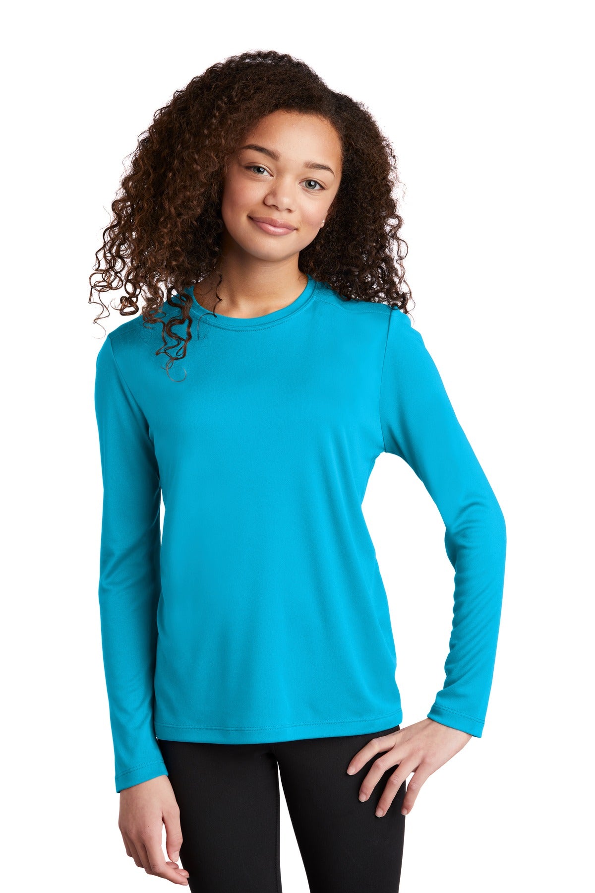 Sport-Tek YST420LS Youth Posi-UV ™ Pro Long Sleeve Tee