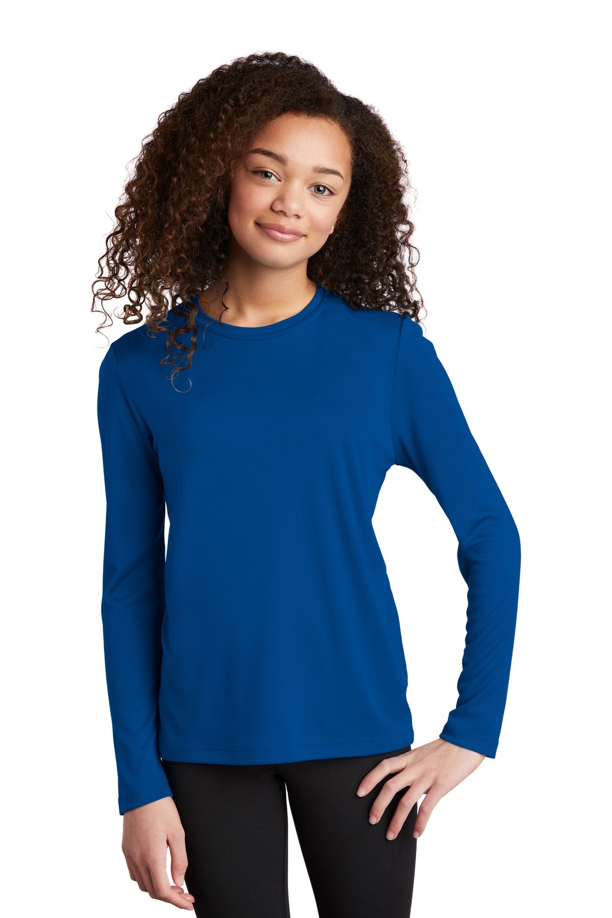 Sport-Tek YST420LS Youth Posi-UV ™ Pro Long Sleeve Tee