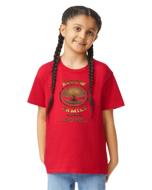 AGNEW FAMILY REUNION Gildan G640B Youth Softstyle T-Shirt
