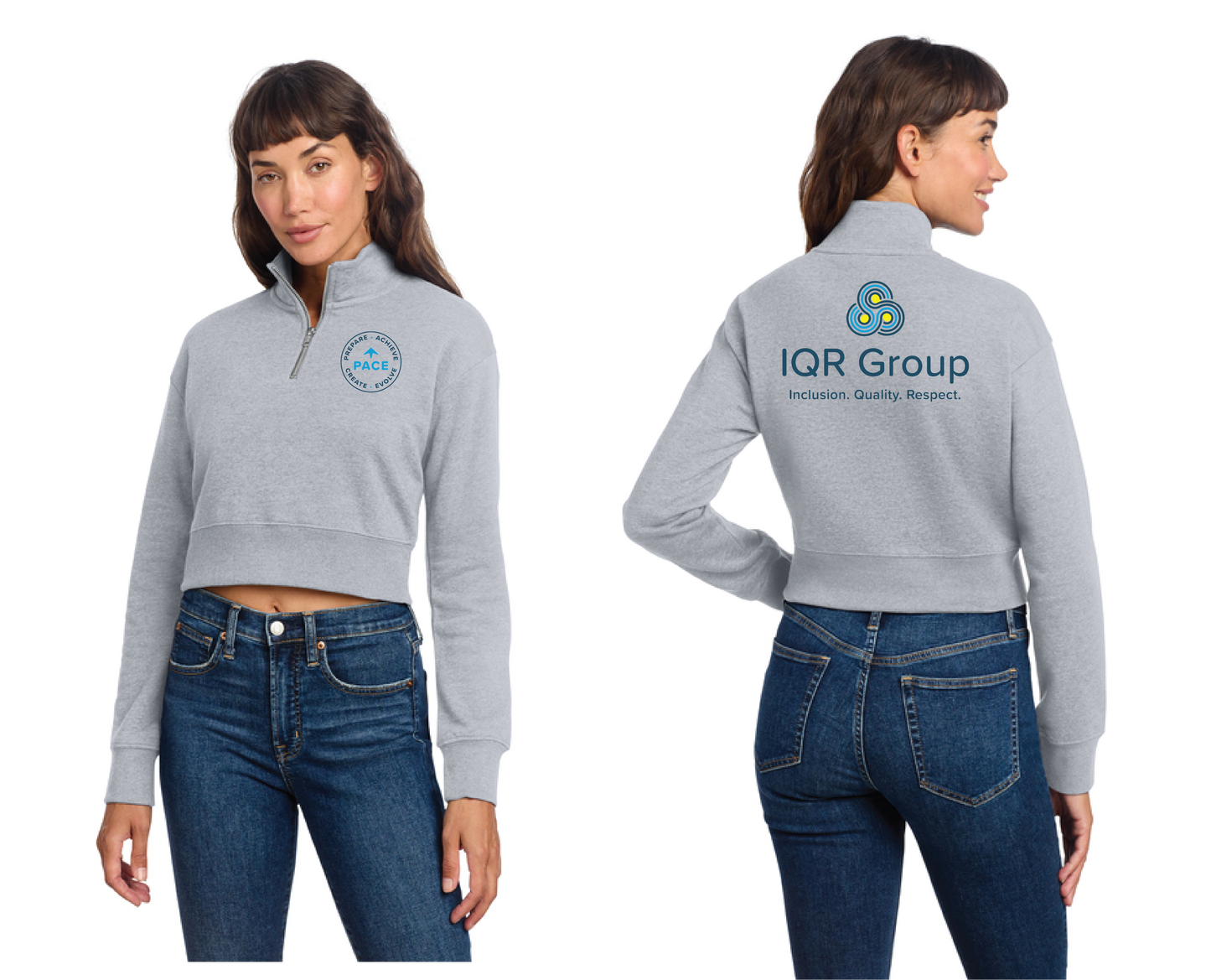 PACE - Women's Zip Crop (IQR)