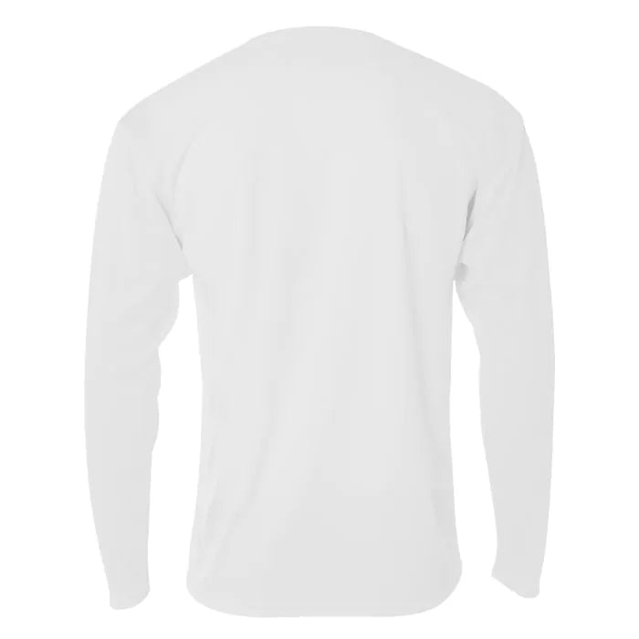 A4 N3253 Men's Long Sleeve Crew Birds Eye Mesh Tee