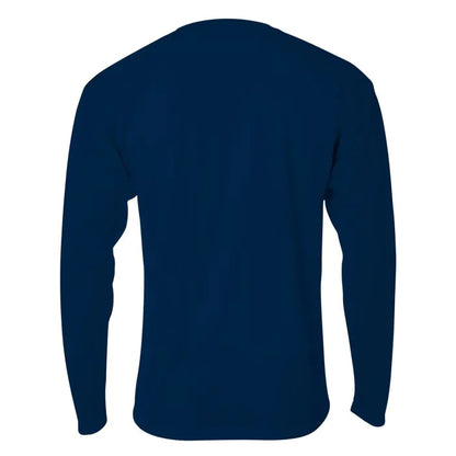 A4 N3253 Men's Long Sleeve Crew Birds Eye Mesh Tee