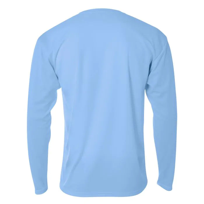 A4 N3253 Men's Long Sleeve Crew Birds Eye Mesh Tee