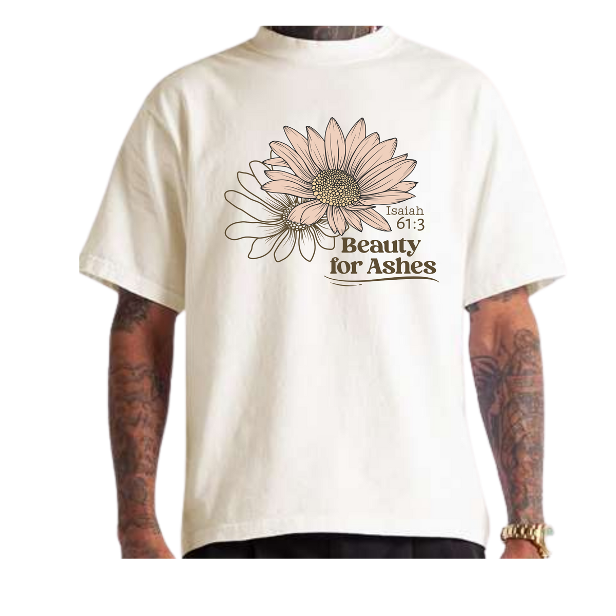Beauty for Ashes – SHMCS Unisex Cropped Tee – Off White