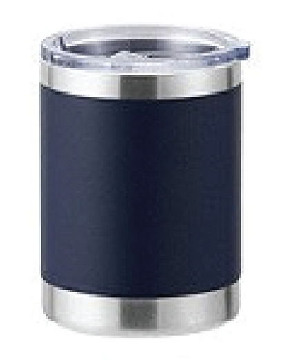 10oz Powder Coated Goblet w/ Stainless Steel Design