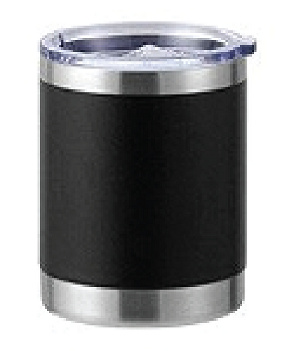 10oz Powder Coated Goblet w/ Stainless Steel Design