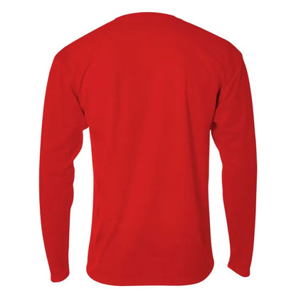A4 N3253 Men's Long Sleeve Crew Birds Eye Mesh Tee