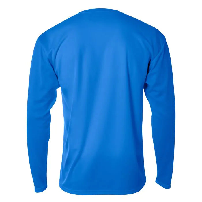 A4 N3253 Men's Long Sleeve Crew Birds Eye Mesh Tee